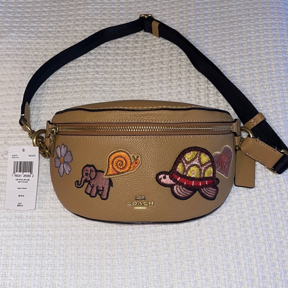 Coach Bethany Belt Bag with Creature Patches